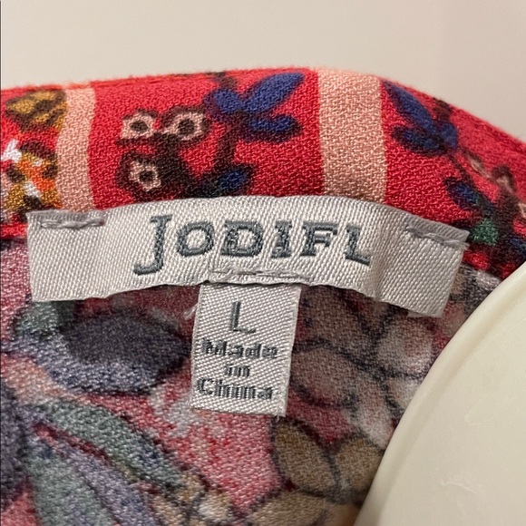 JODIFL Vibrant Red Floral Maxi Dress - Picture 2 of 12